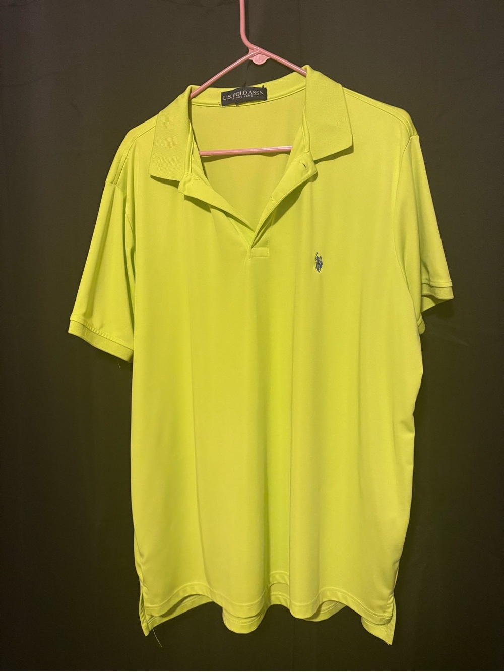 U.S. Polo Assn. Men’s Neon Yellow Polo Shirt